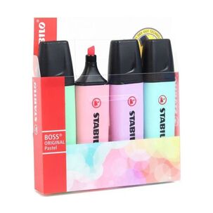 Set 4 Destacadores Pastel Stabilo