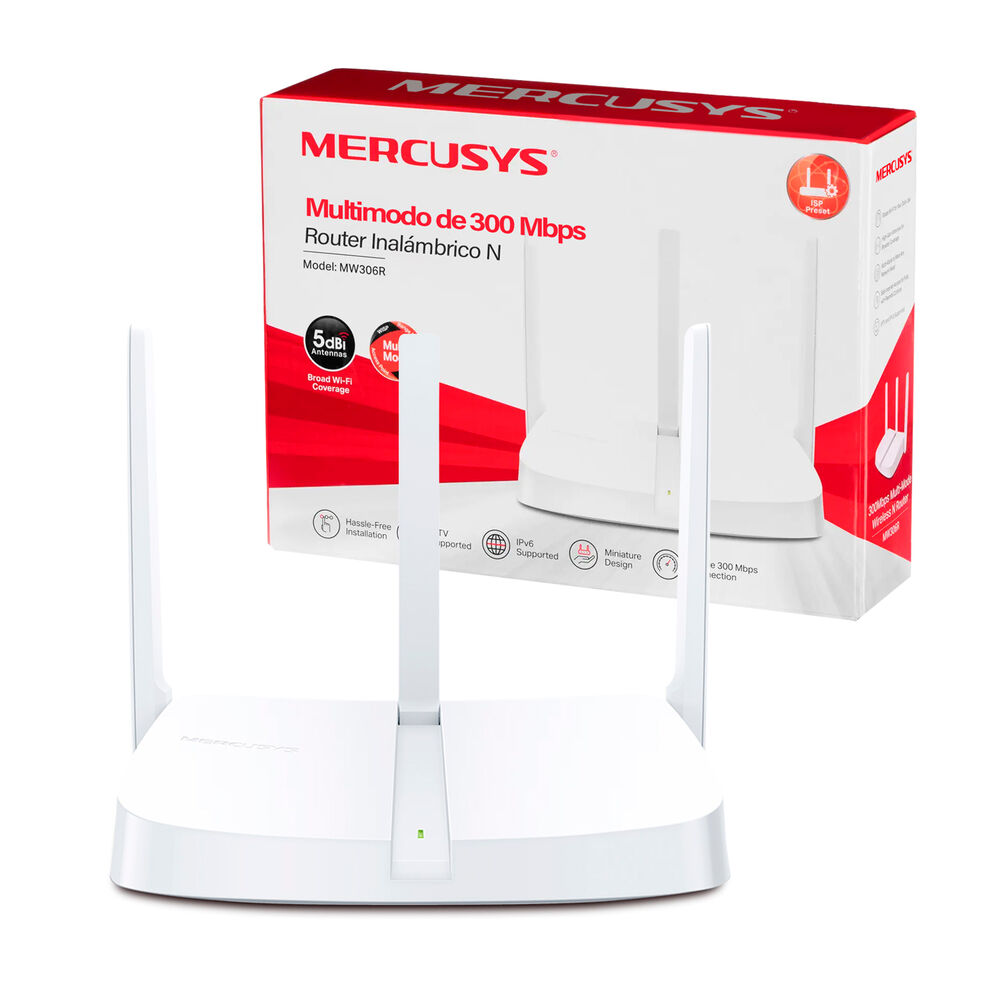 Router Inalambrico N Mercusys Mw306r 4 Modos En 1 300mbps image number 0.0