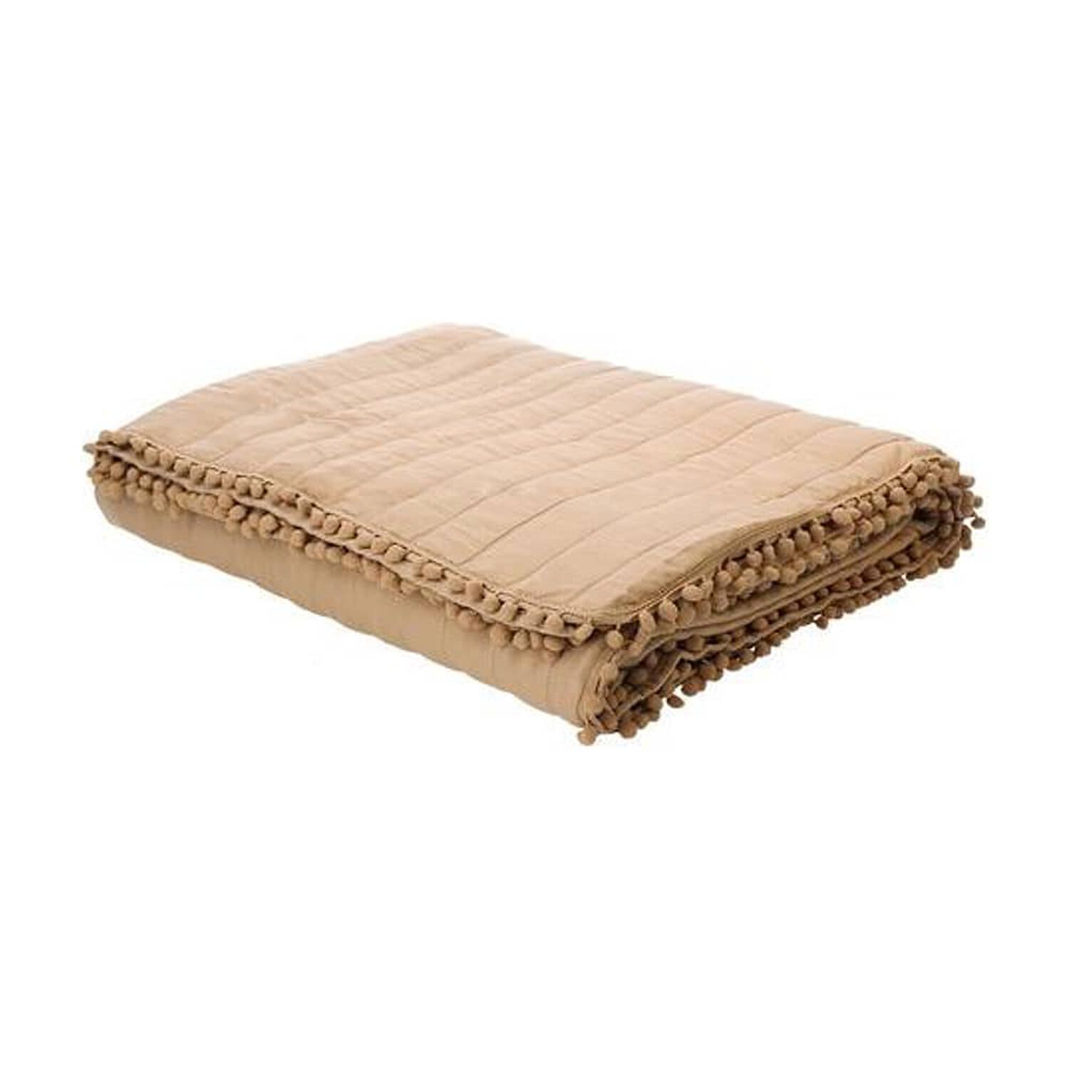 Quilt Andes Pom Pom Taupe 1.5 Plazas image number 5.0