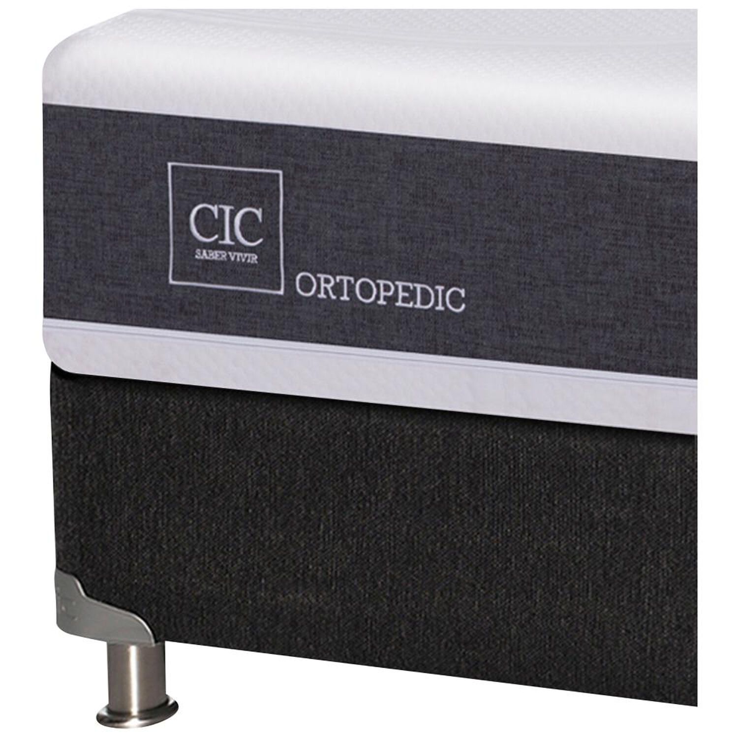 Cama Europea Cic Ortopedic / 2 Plazas / Base Normal  + Set De Maderas image number 2.0