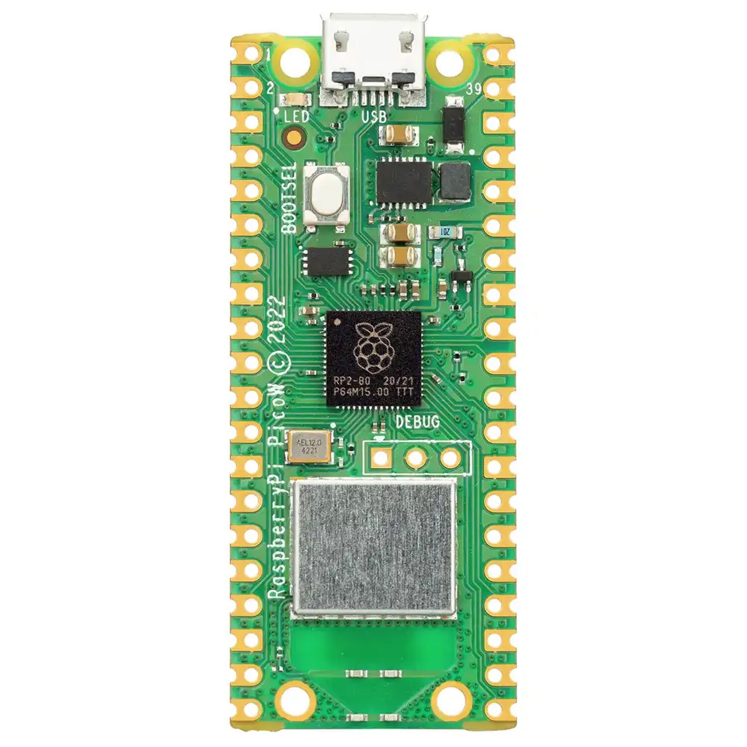 Placa Raspberry Pi Pico W Con Conexi&oacute;n Wifi image number 1.0