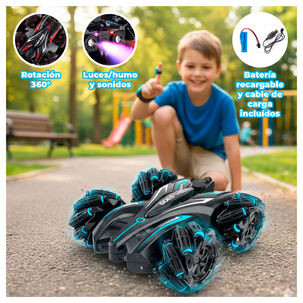 Auto Acrobático Rc Giratorio 360 Con Control Y Pulsera