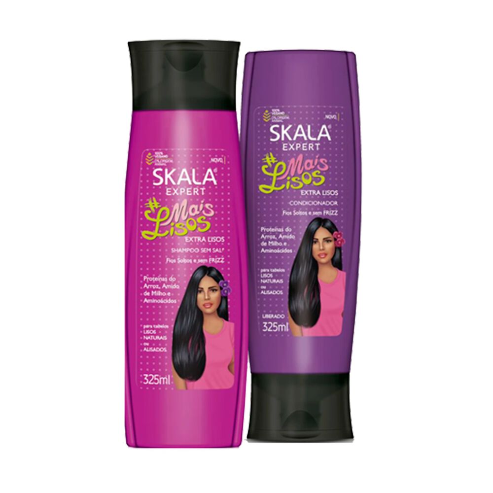 Kit Shampoo Y Acond Mais Lisos Skala Expert 650ml image number 1.0