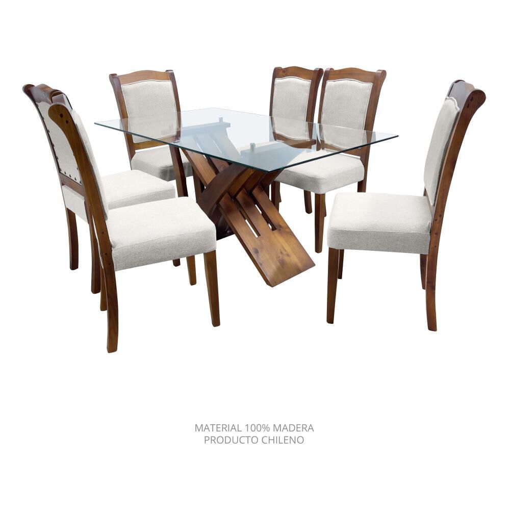 Juego De Comedor Living Factory Berlin / 6 Sillas image number 2.0