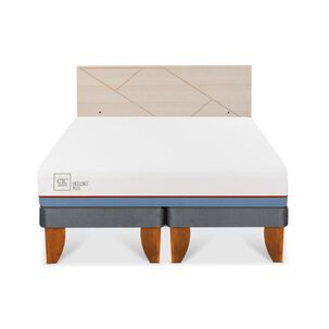 Cama Europea Cic Excellence Plus / 2 Plazas / Base Dividida + Respaldo