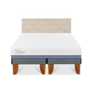 Cama Europea Cic Excellence Plus / 2 Plazas / Base Dividida + Respaldo