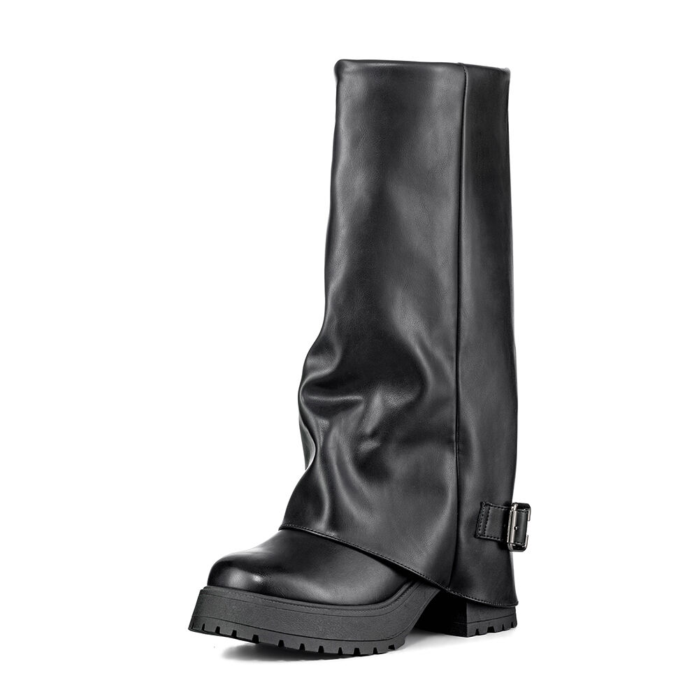 Botas Largas Mujer Eco Cuero De Moda Weide Czy605 image number 4.0