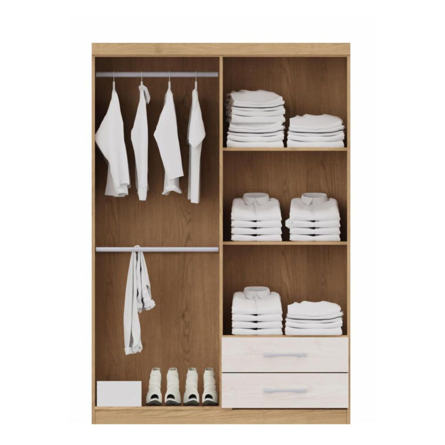 Cl&oacute;set Casa Ideal S444 / 4 Puertas / 2 Cajones image number 2.0