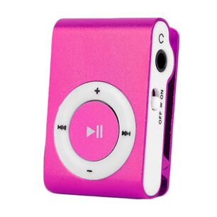 Mini Reproductor Mp3 Clip Estilo Shuffle Sin Pantalla Rosa