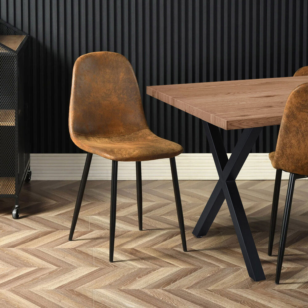 Comedor Easton Mesa 75x90x160cm + 6 Sillas Velvet Café image number 5.0