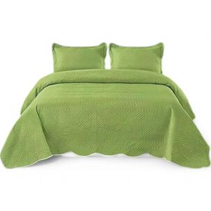 Cubrecama De Verano King Quilt + 2 Fundas De Almohada Cobertor Delgado Qvr3-17