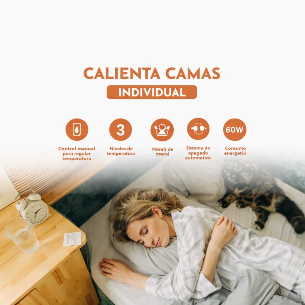 Calientacamas El&eacute;ctrico Individual Siegen Sg-5010 150x80 image number 7.0