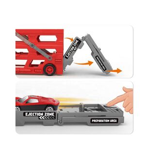 Juguete Camion Transportador Y Lanzador De Autos 9pzas Infantil
