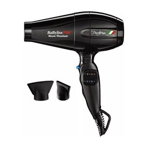 Secador De Pelo Babylisspro Nano Titanium Portofino 6600 Negro
