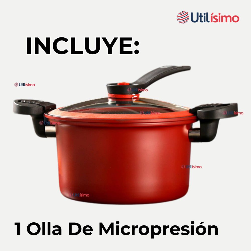 Olla De Micropresión 3.5 Litros Antiadherente Acero Inoxidable Multifuncional image number 1.0