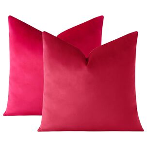 Pack De 02 Fundas De Coj&iacute;n De Terciopelo Suave 45x45 Mod14