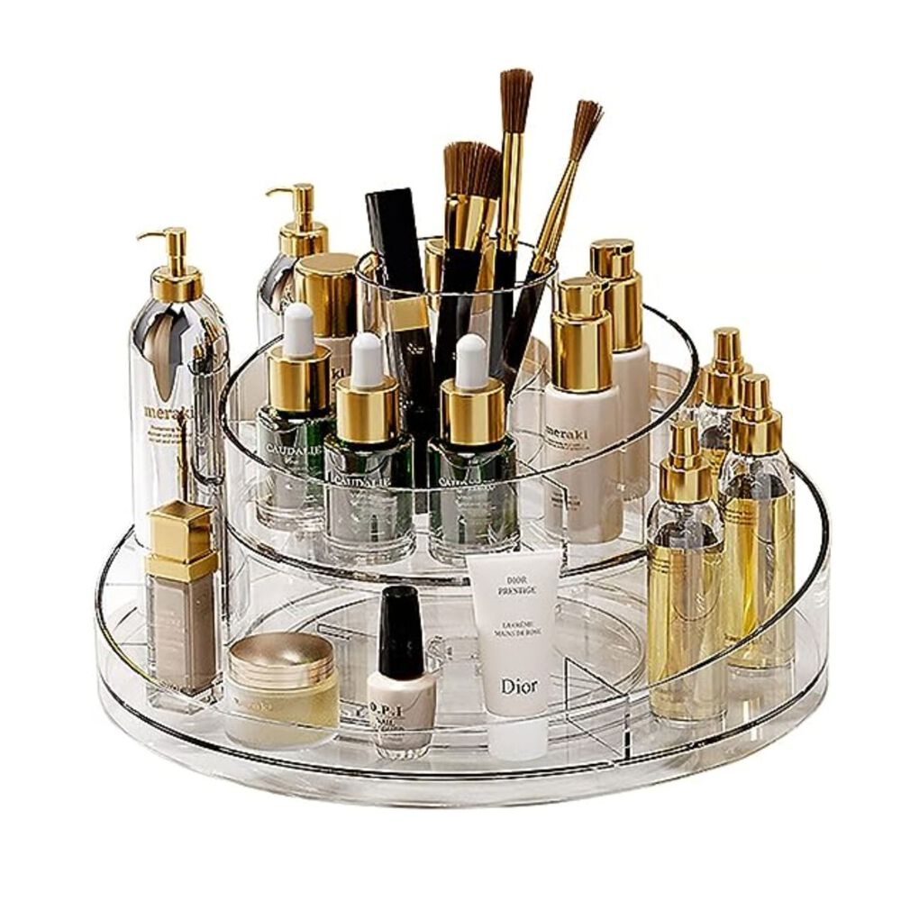 Organizador Maquillaje 360 Grados Dos Niveles 24cm Coquette image number 0.0