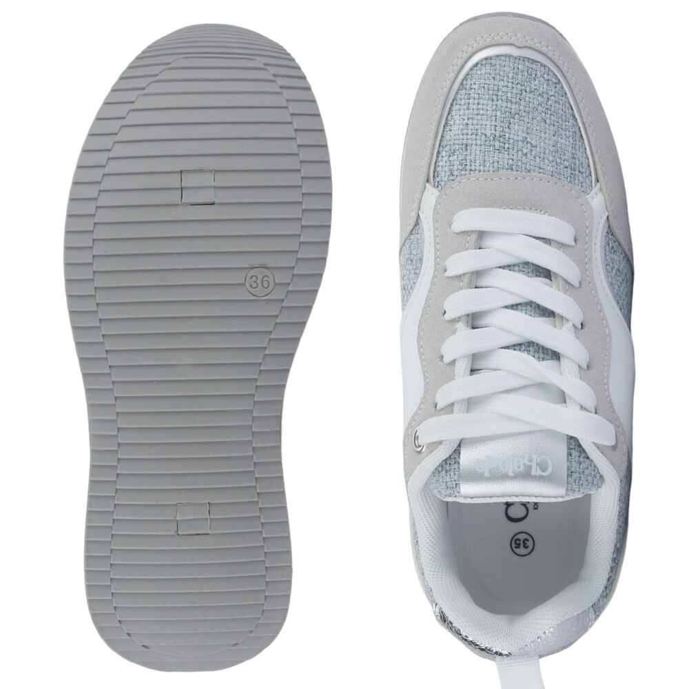 Zapatilla Mujer Chalada Jettixlow2 Blanco/celeste Urbano image number 6.0