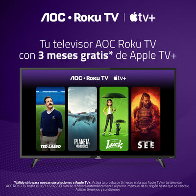 Led 43" AOC 43S5195 Roku / Full HD / Smart TV