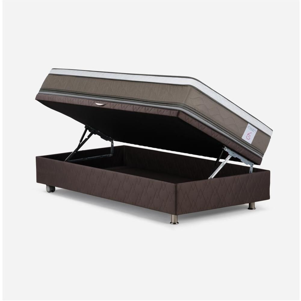 Cama Ba&uacute;l Rosen New Style 6 / 1.5 Plazas / Base Normal + Respaldo image number 2.0