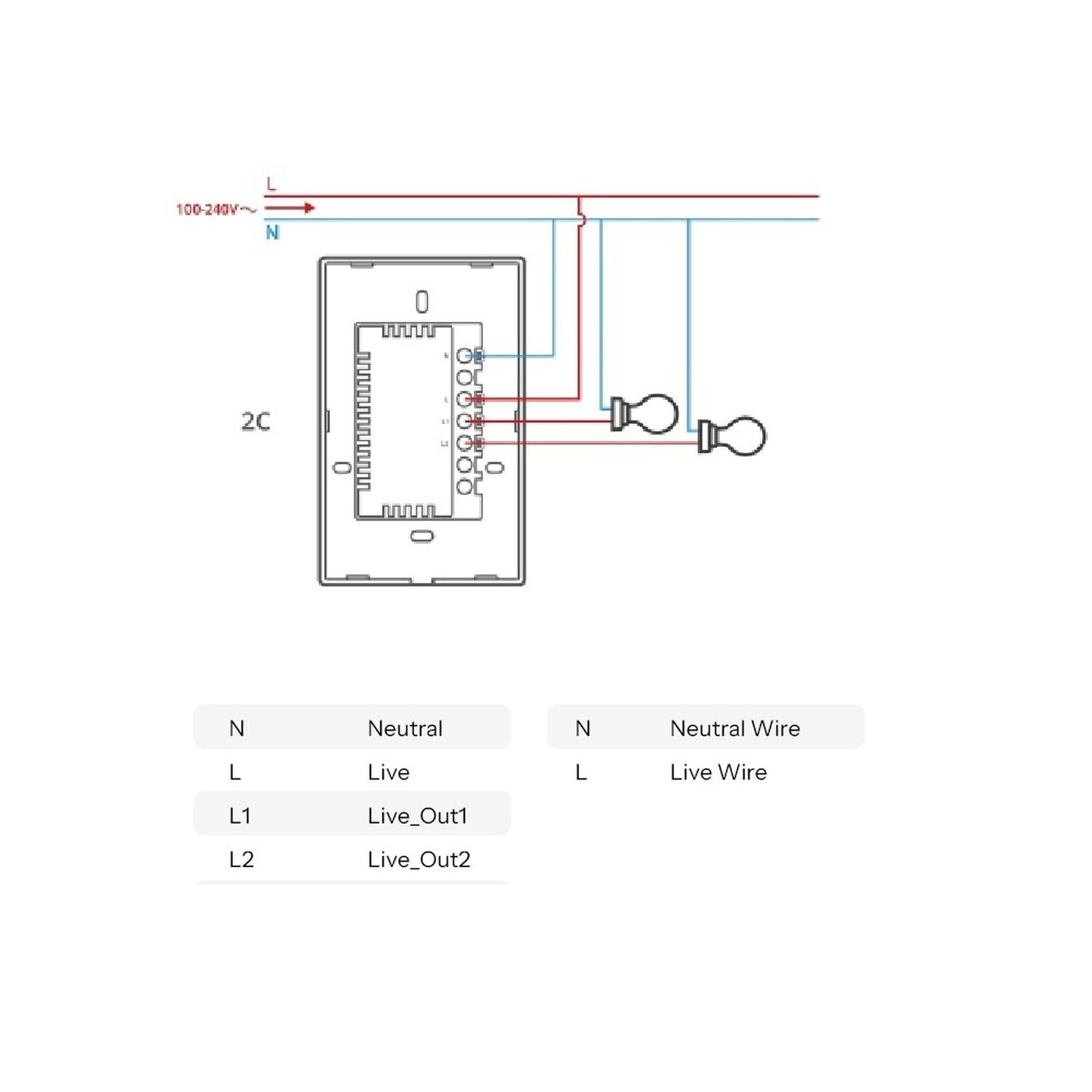 Interruptor Wifi Touch Sonoff Txgen2 De 3 Canales Con Matter image number 5.0