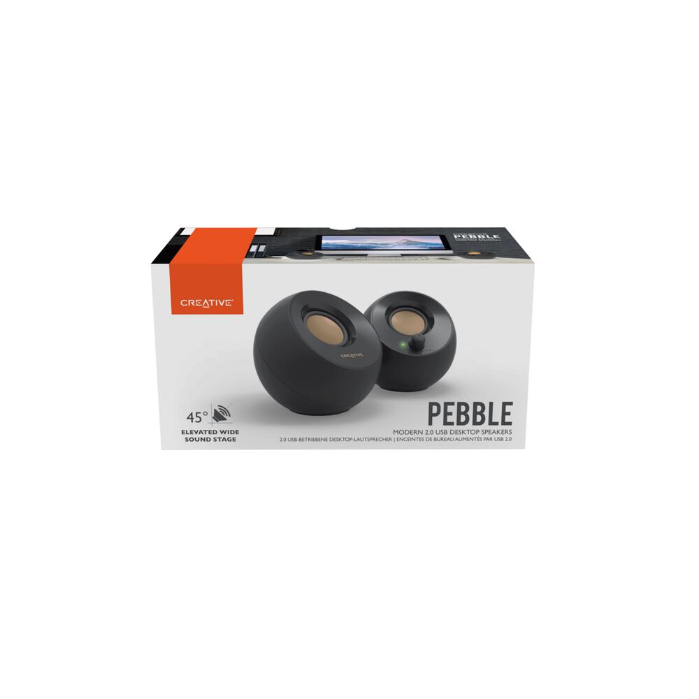 Parlante Creative Pebble Negro image number 6.0