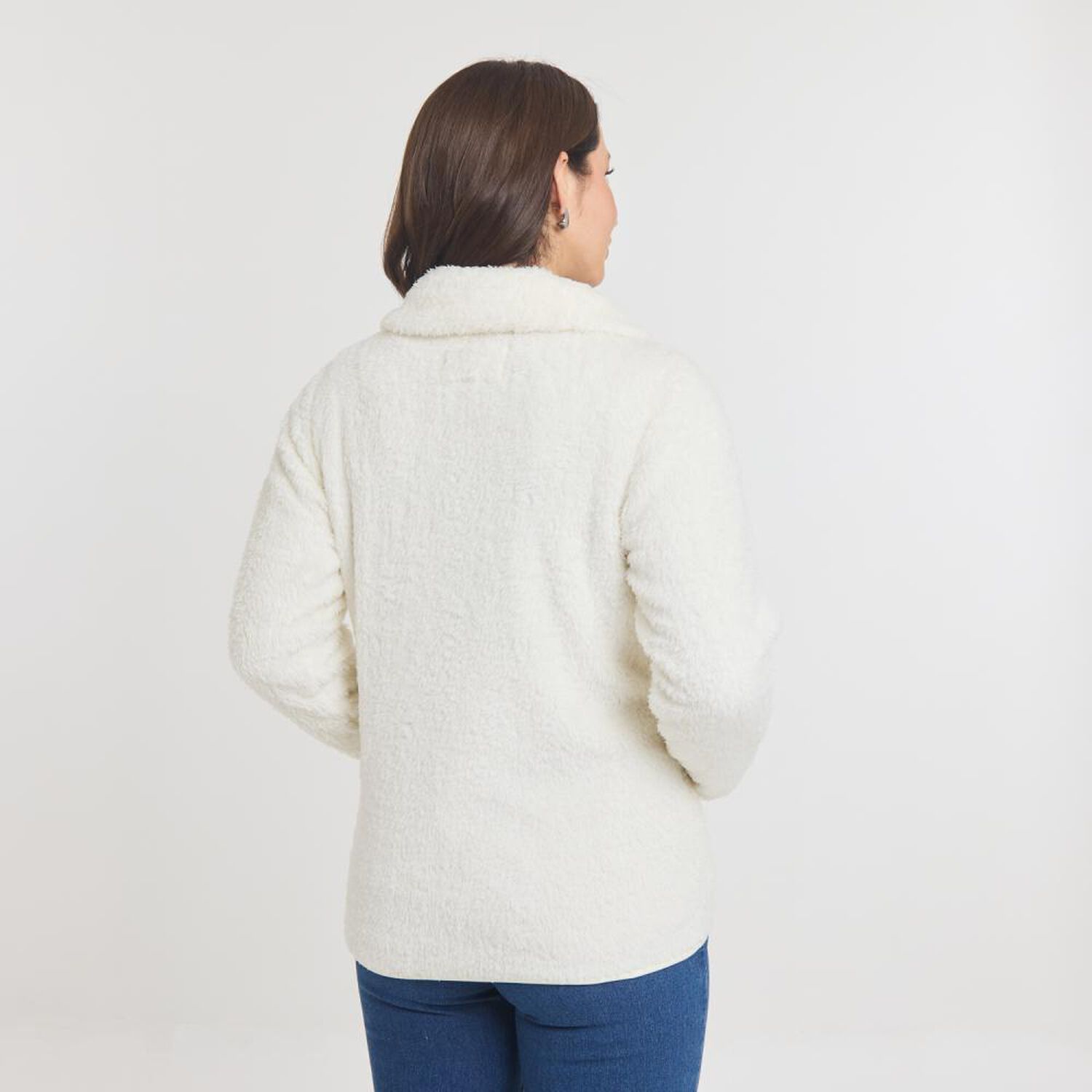 Poler&oacute;n Polar Fleece Manga Larga Cuello Alto Mujer Geeps image number 3.0