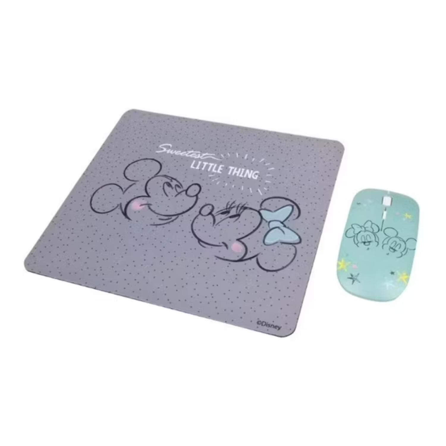Kit Mouse Inalambrico Usb 3b Y Mousepad Gris Minnie Mouse image number 2.0
