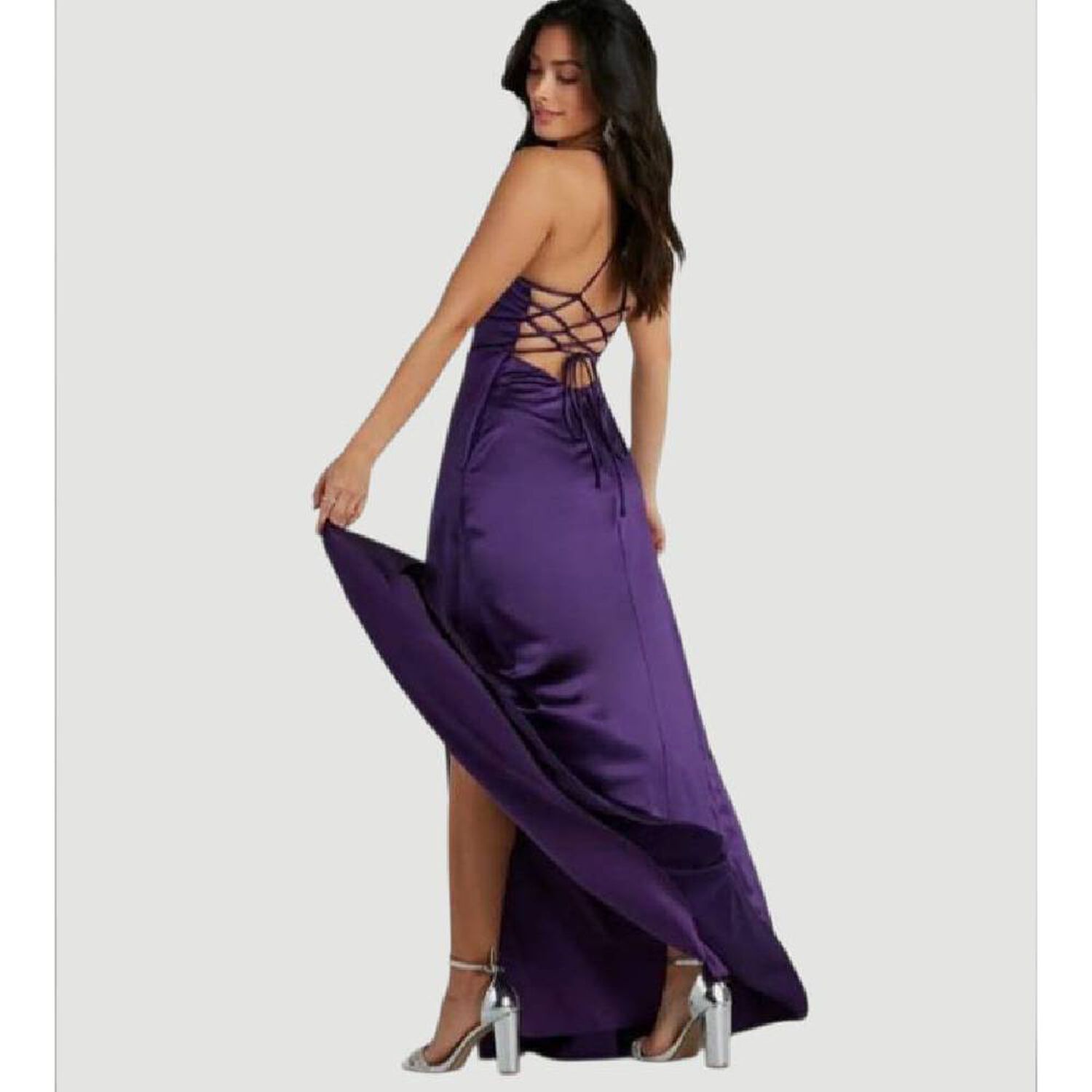 Vestido Satin Maxi - Lucila image number 1.0