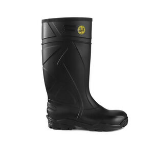 Bota Pvc 942 Punta De Acero Negra Para Lluvia