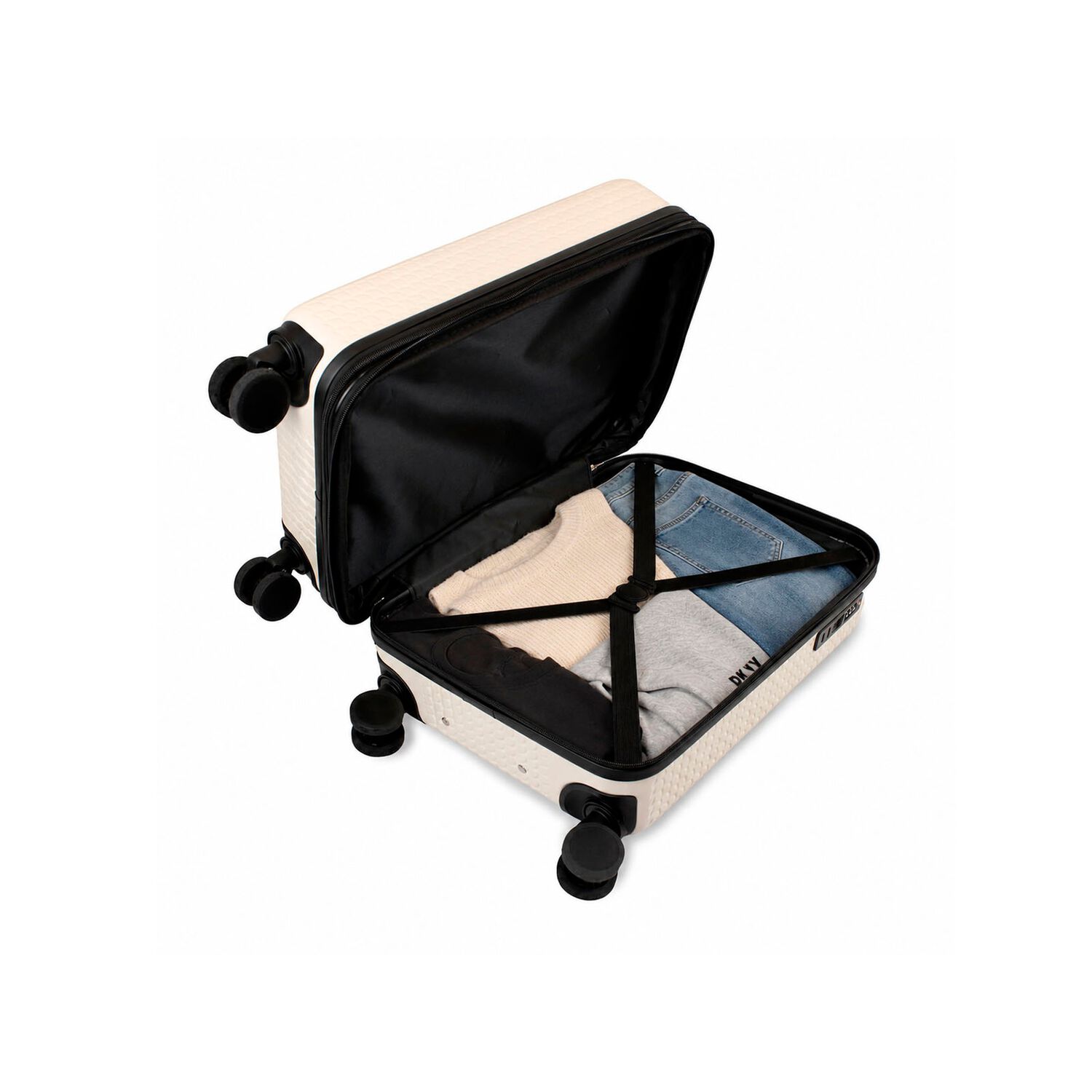Pack 2 Maletas Donna Karan Hot Town S 10k + M 20k Blanca Dkny image number 4.0