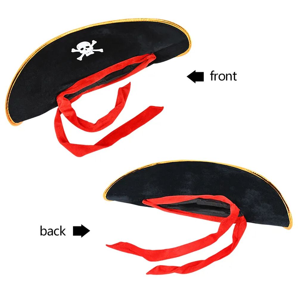 Sombrero De Pirata Boina Gorro Cotillón image number 7.0
