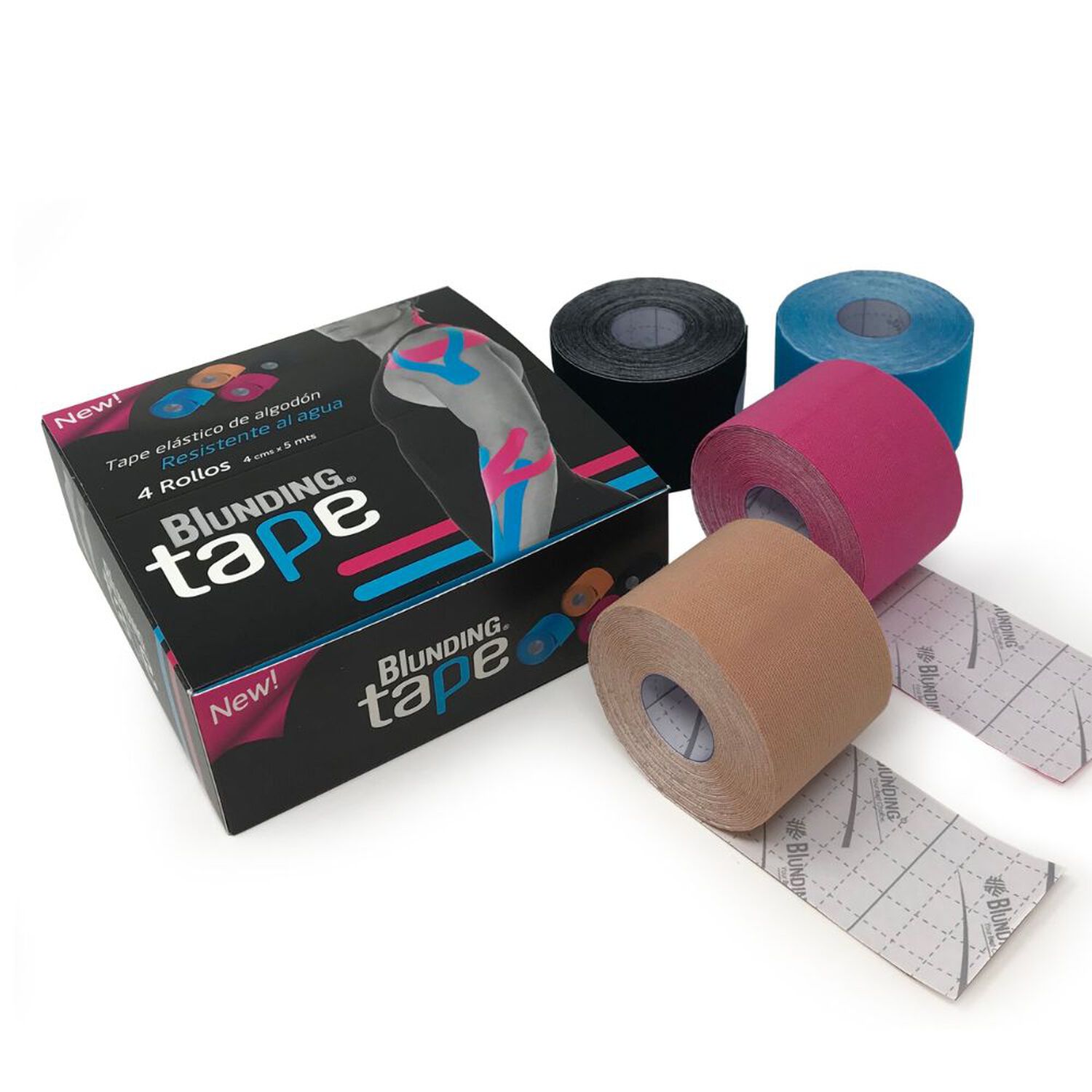 Blunding Tape 4 Colores 5cmx5m (4 Unidades)-blunding image number 0.0