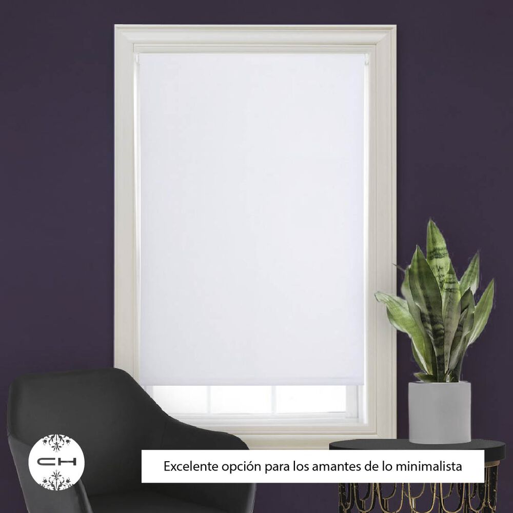 Cortina Roller Blackout 120 X 220 Cm Blanco image number 1.0