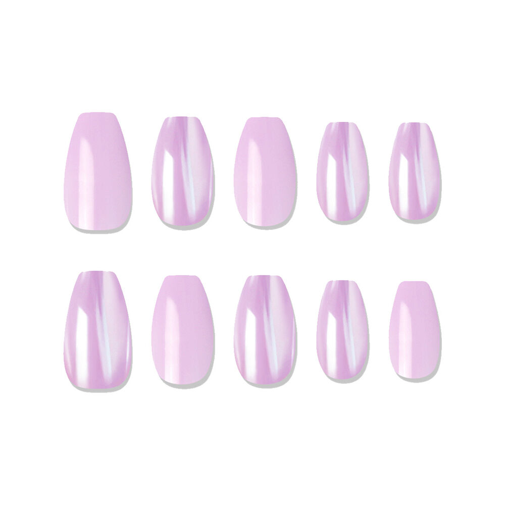 Muzmak - Uñas Press On Purple Glass Coffin 36 U. image number 1.0