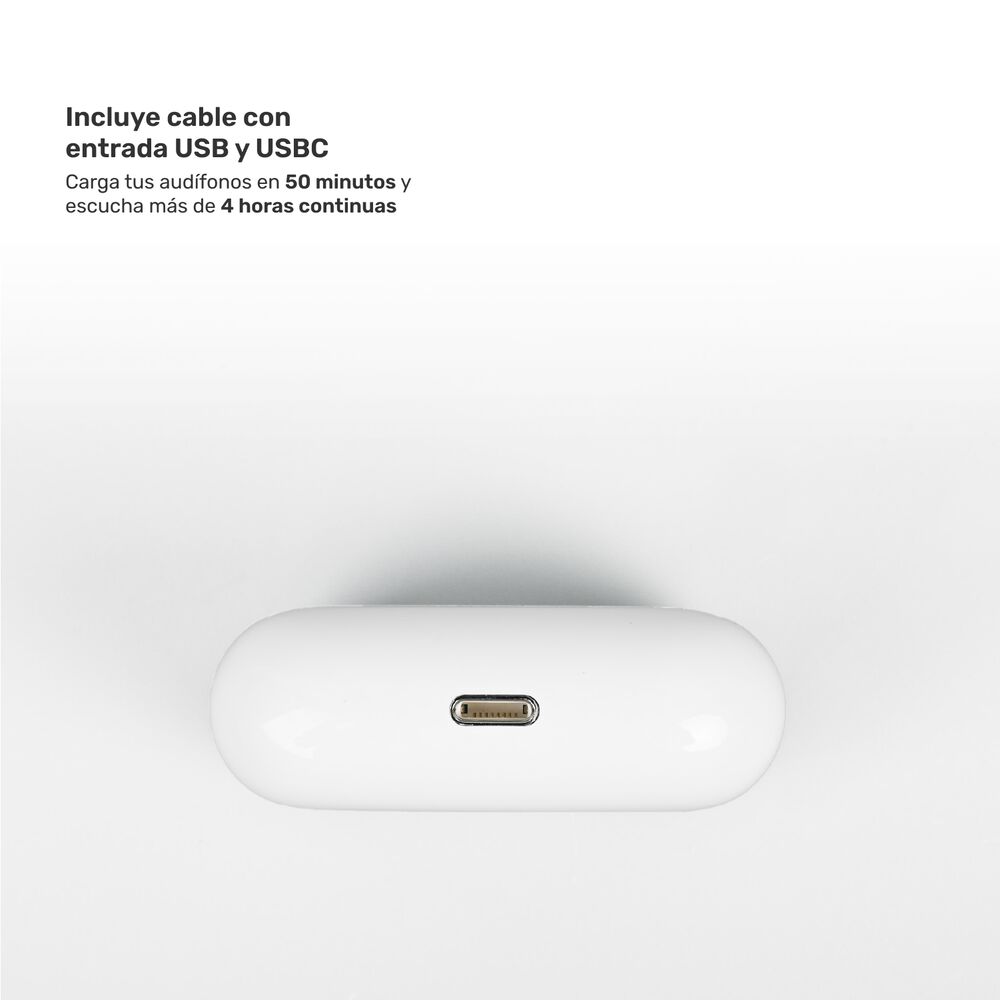 Pack Smartwatch Lhotse Vibe 05 Cream + Audífonos Blanco image number 6.0