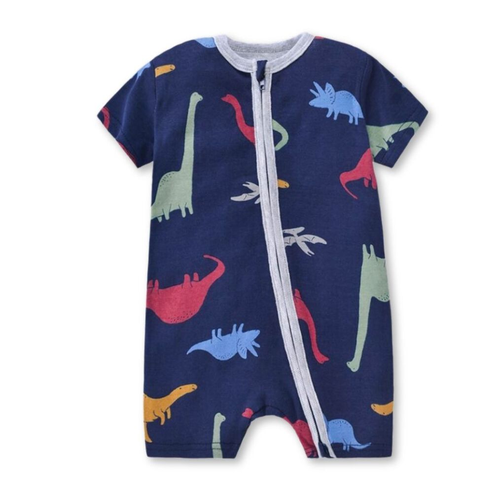 Enterito Corto 100% Algod&oacute;n Beb&eacute; Ni&ntilde;o 6 A 24 Meses Dinosaurs image number 0.0