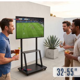 Soporte Base Tv M&oacute;vil Con Ruedas 32 A 55 Pulgadas 55kg Soporte Port&aacute;til 324042 43 49 50 55