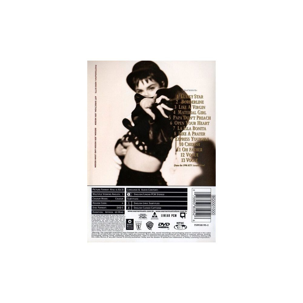 Madonna - The Immaculate Collection | Dvd image number 1.0