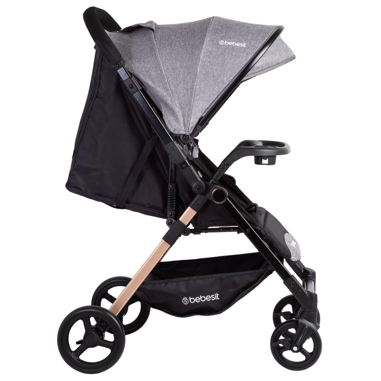 Coche De Paseo Bebesit City Reversible Con Bandeja Gris image number 3.0