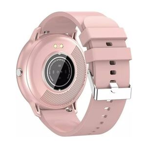 Smartwatch Gen&eacute;rica Zl02 Caja Rosa, Malla Rosa De Silicona