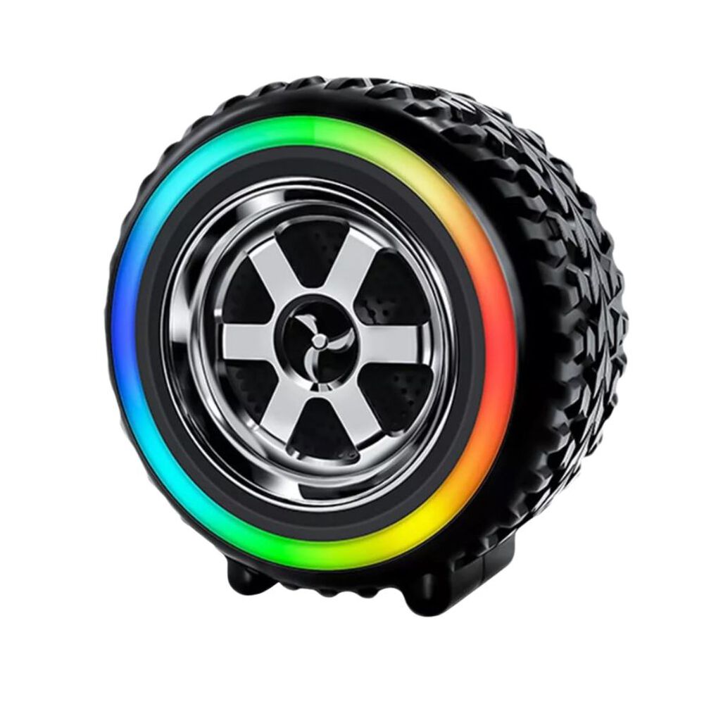 Mini Altavoz Bluetooth Portatil Forma De Rueda Rgb Altavoz image number 0.0