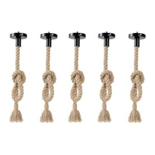 Pack 5 Lampara Colgante Soga Decorativo Vintage E27
