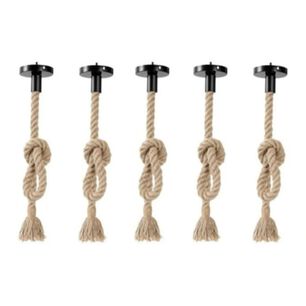Pack 5 Lampara Colgante Soga Decorativo Vintage E27