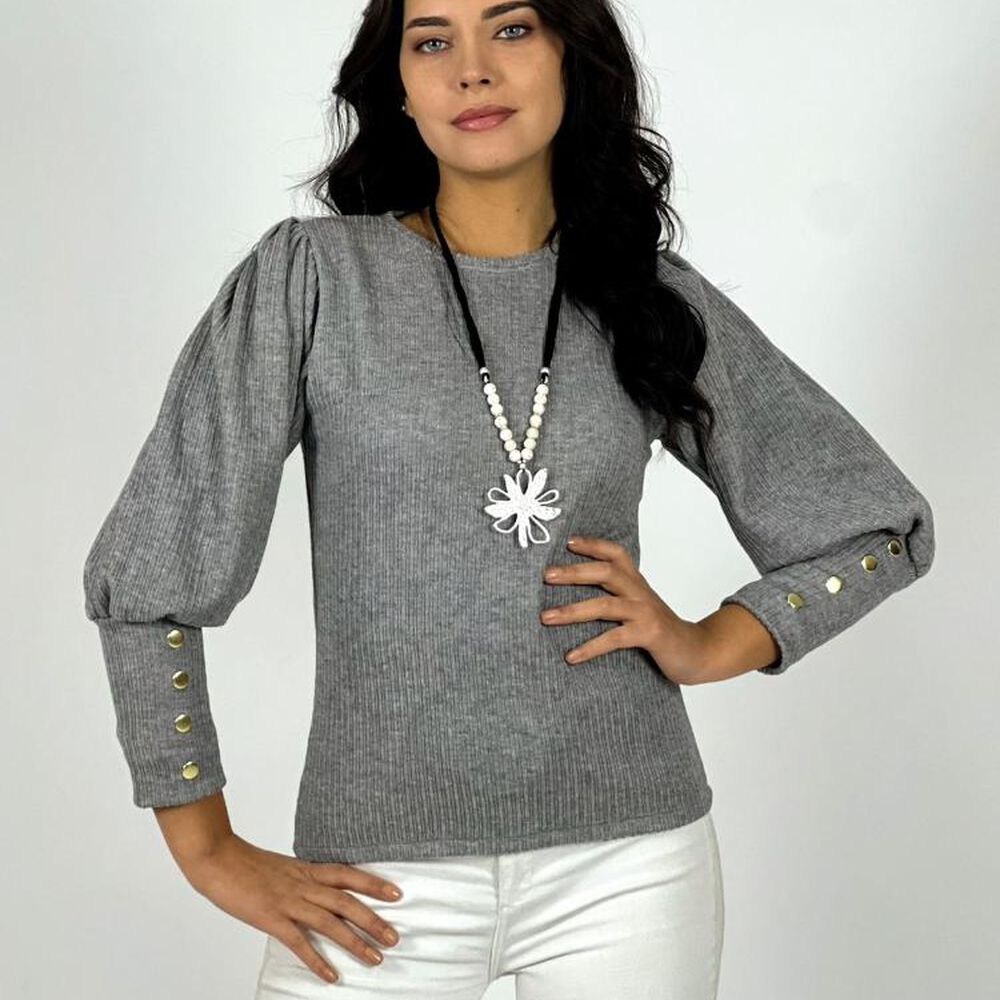 Polera Lanilla Manga Princesa image number 10.0