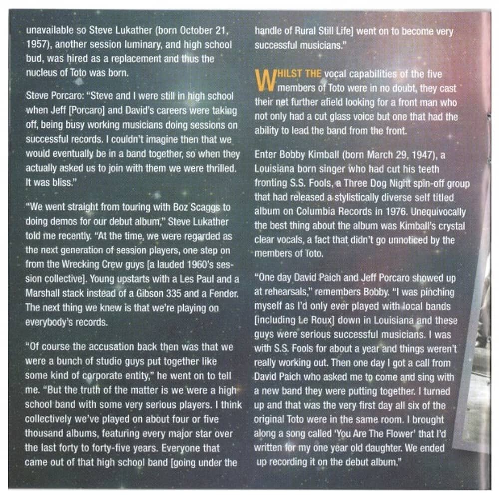 Toto - Toto (special Deluxe Collector's Edition) | Cd image number 9.0