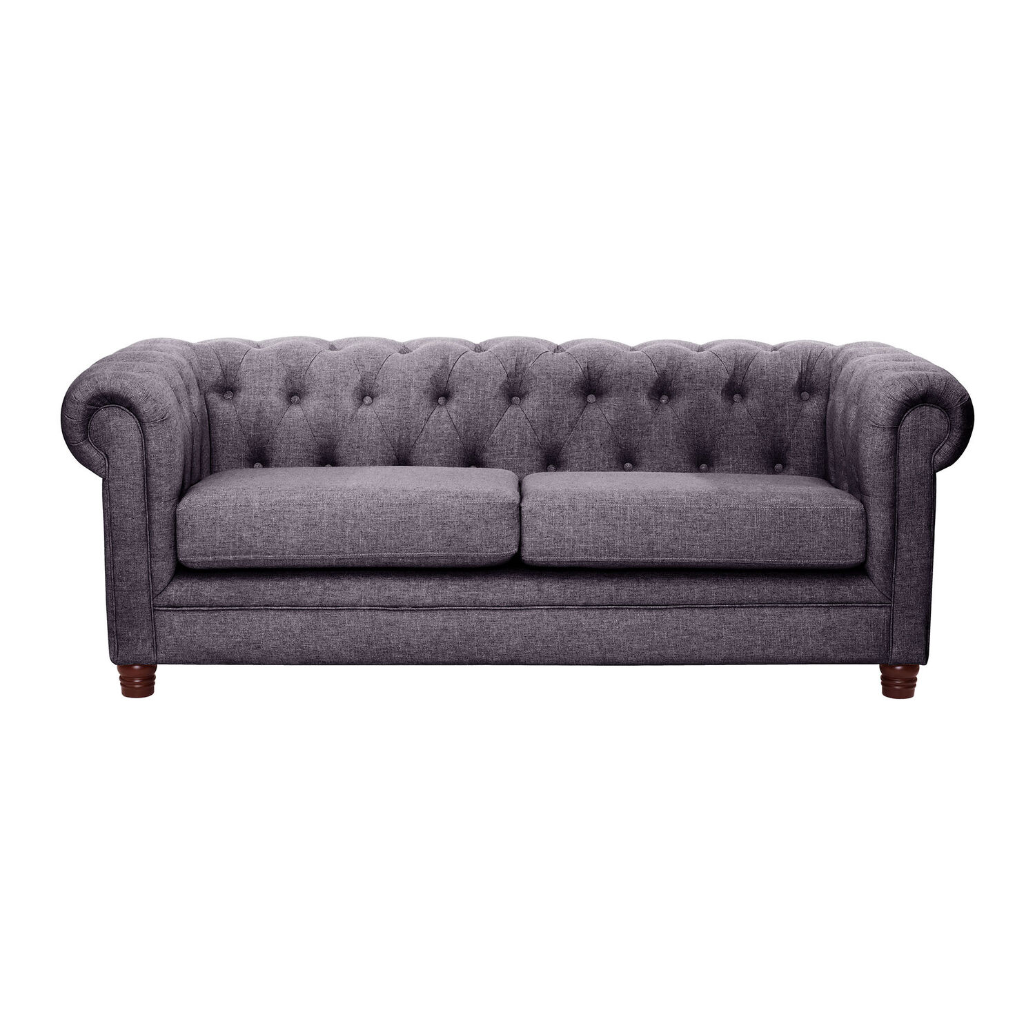 Sofa Florencia 3 Cuerpos Lino Gris Oscuro image number 0.0