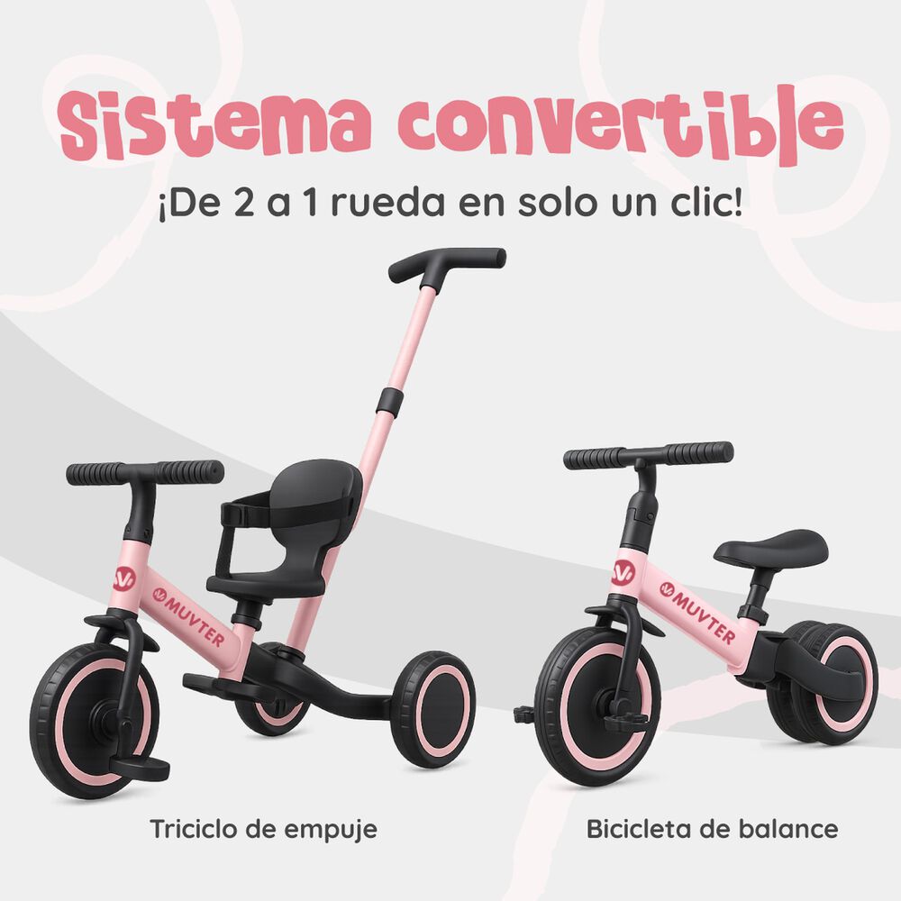 Triciclo Multifuncional 5 En 1 Muvter Ride image number 16.0