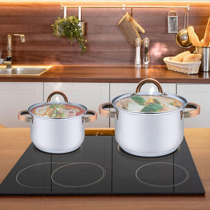 Set Bater&iacute;as 8 Piezas Acero Inoxidable Berl&iacute;n Gris