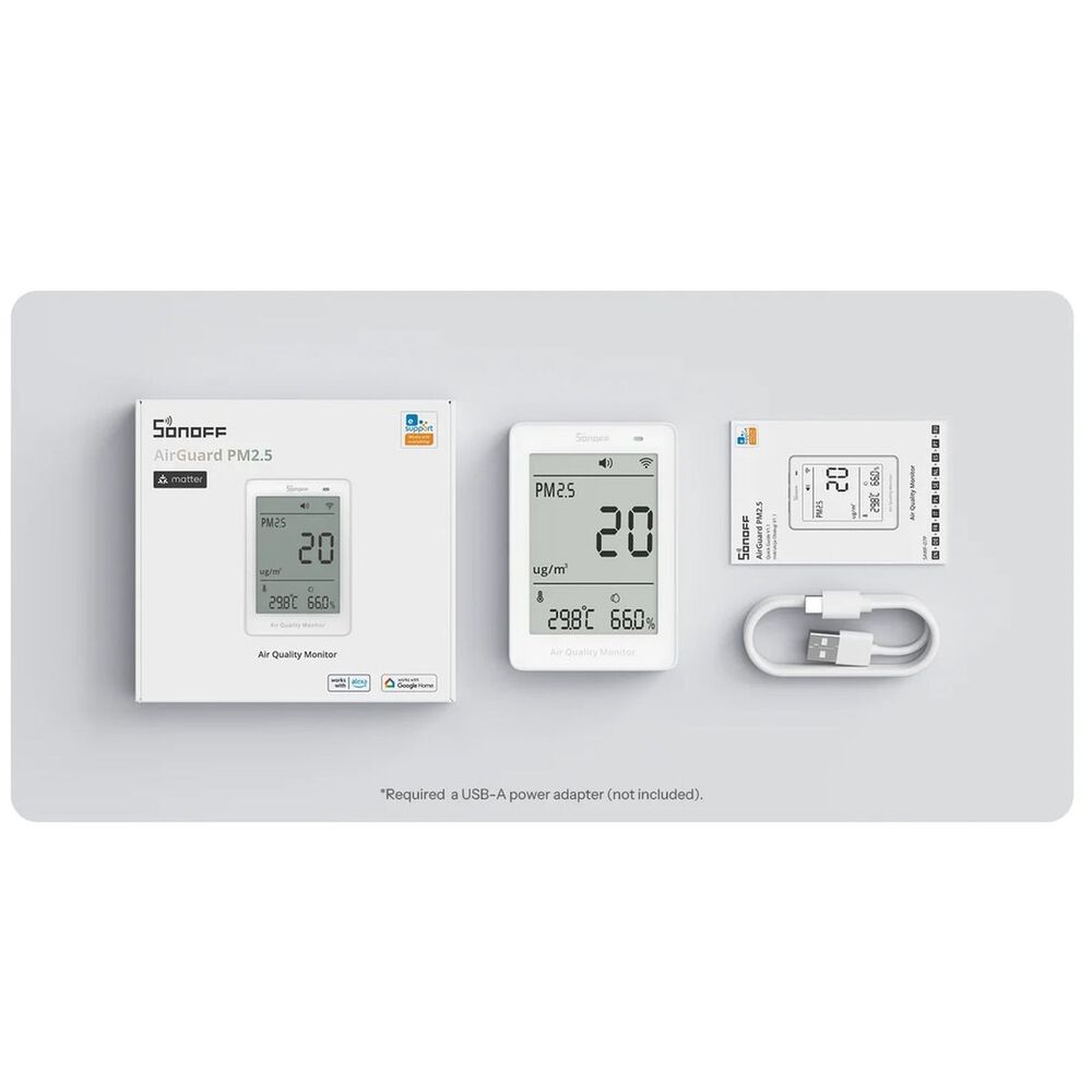 Monitor De Calidad De Aire Pm2.5 Wifi Matter Sonoff Airguard image number 5.0